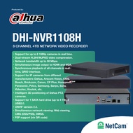 DAHUA NVR DHI-NVR1108H 8 CHANNEL UP TO 2MP/1080P IP CCTV RECORDER (OLD STOCK)