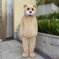 ชุดนักเต้นหมี Teddy Bear สำหรับการแสดงในช่วงฤดูร้อน ชุดนักแสดงสัตว์ประหลาด ที่คาดศีรษะแบบสวมใส่ได้ ส