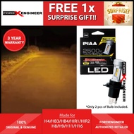 PIAA 4TH GEN Ultra Compact 2500K LED Bulb for H4/HB3/HB4/HIR1/HIR2/H8/H9/H11/H16