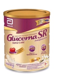 Glucerna SR กลูเซอน่า 850 g. อาหารทดแทนสำหรับผู้ป่วยเบาหวาน รสวานิลลา