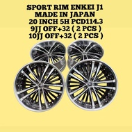 Sport Rim ENKEI AME SHALLEN 20 Inch 5H PCD114.3 9JJ & 10JJ Offest +32 ( Made In Japan )