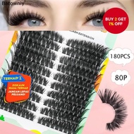 Eyelashes Cluster 180 Pieces 80D/100D D Curl 8-16Mix Thick Super Soft Slim Diy