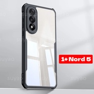 For OnePlus Nord 5 Nord5 1+ Phone Case Transparent Clear Armor Acrylic Casing OnePlusNord5 1+Nord5 S