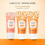 GMEELAN Skincare Set Sea Buckthorn Gluta Whitening Lazy Cream + Orange Enzymes Exfoliating Brighteni