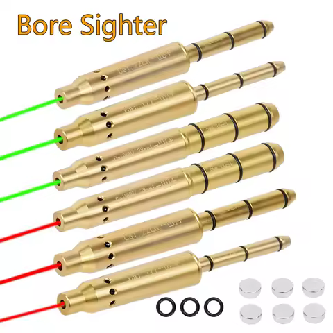 Tactical Red Laser Bullet Bore Sight Boresighter 9mm .22LR .45ACP .40S&W .177 Caliber Rifle Ruger Wa