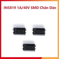 Bag of 10 - SS14 - Schottky Diode IN5819 1A/40V SMD Pin - Fast Diode 5819, 1N5819 Pin