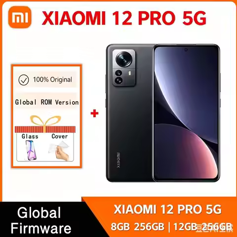 Original Xiaomi 12 pro 5G Smartphone 4600mAh charging 120W 8GB/12GB 256GB ROM 6.73inch 522ppi Adreno