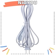NIUYOU 3pin T5 T8 LED Switch Wire, Copper 10ft 10ft LED Tube Power Extension Cord, Durable White Plastic LED Light Fixture Extension Cable Worker