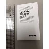 Taiwan Casio FC100v FC200V Chinese User Manual 1 Operation Instruction