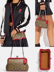 💥加拿大🇨🇦國慶🇨🇦 瘋狂勁減 切勿錯過💥 ⛔️截單日：6月30日18:00❤️‍🔥🇨🇦加拿大直送 Coach Nora Kisslock Crossbody In Signature Canvas