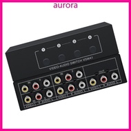 Auro MultiSource AV Audios Video Switcher Metal Construction Lossless AV Switcher