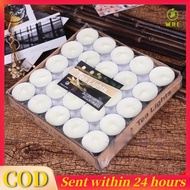 【Fast Delivery】50 / 10 pcs 1 hour+- High Quality Tealight Candle / Tea Light Candle / Small Candle /