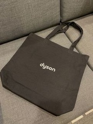 Dyson刺繡字母黑色購物袋