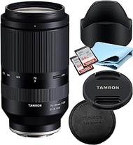 Tamron 70-180mm F/2.8 Di III VXD Lens for Sony E Mount Bundle with 2X 64 GB SD Card Memory Cards, Front Lens Cap, Rear Lens Cap, Lens Hood and Lens Cloth - Lightest Compact Fast Tele Zoom Lens