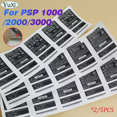 2/5Pcs Shell Sticker For PSP 1000 2000 3000 JP Version Shell Battery Warehouse Label Warranty Label