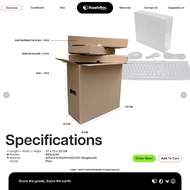 MINI CPU BOX 37 x 13 x 35 CM | Box PC | Mini PC Cardboard