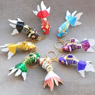 Beijing Cloisonne Copper Tire Filigree Enamel Small Goldfish Keychain Keychain Handmade Gift for Goi