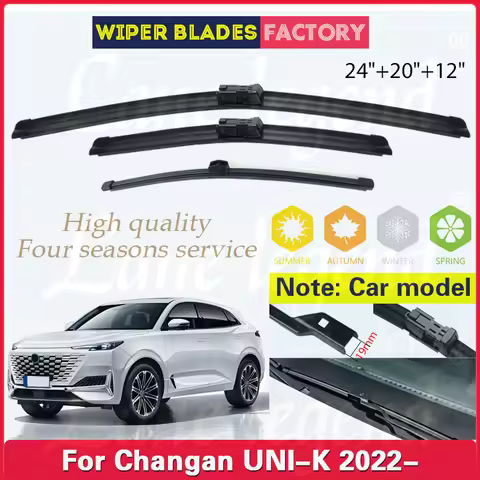 For Changan UNI-K UNIK 2022 1generation Front Rear Wiper Blades Windscreen Windshield Clean Window C