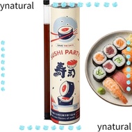 YNATURAL Sushi Push Box, Thickened Sealed Sushi Packaging Box,  Food Grade with Lid Sushi Storage Pa