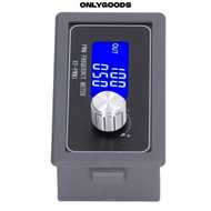 ONLYGOODS Frequency Generator, DC 3.3V-30V LCD Display PWM Signal Generator, Stable Adjustable Outpu