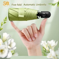 UV Protection 5 Folds Automatic Umbrella Small Capsule Mini Umbralla Rain Gear Sun Umbrella Automati