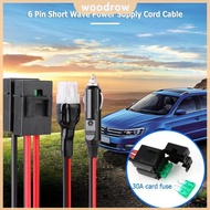 30A  6 Pin Short Wave Power Supply Cord Cable for ICOM IC-725A 706 7400 [Woodrow.sg]