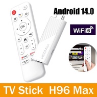 Stick TV Pintar H96 Max H313 2gb 16gb 8gb Android 14 Wifi6 Bt5.0 Quad Core Pemain Media Rumah Pemban