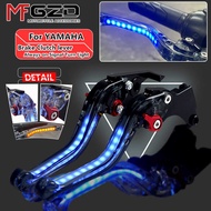 New For YAMAHA TMAX SX DX Motorcycle Accessories Light Up Signal Turn Light Adjustable Brake Clutch Handle Levers