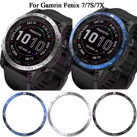 BEHUA Bezel Ring Styling Case For Garmin Fenix 7X 7S 7 Smart Watch Metal Frame Dial Adhesive Fenix 6