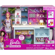 Barbie bakery barbie doll with accessories for making bakery cake with dough
