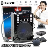 Mic Speaker Pinggang / Clip On Fleco F-558D Speaker Radio + Microphone / Mic Telinga Clip On + Speak