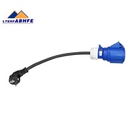 1 PCS EV Charger Female Plug 3 Pins Adapter Waterproof Connection WallMount Socket 32A 1Phase 7KW Bl