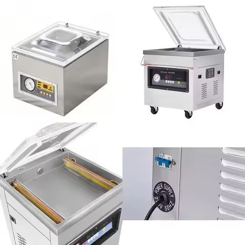 DZ-260C Commercial Vacuum Packing Machine Chamber Vacuum Sealer Kitchen Meat Bag Packaging Food Save