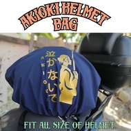 MM HEAVY DUTY AKIOKI HELMET BAG for Arai Helmet Half face AKIOKI BRAND (BLACK/ GOLD)