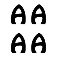 4 INCHES STICKER ALPHABET BIG LETTERS - STYLE 4 (A4 SIZE) PART 1 FOR BALLOON PLATE NUMBER BOBO BALLO