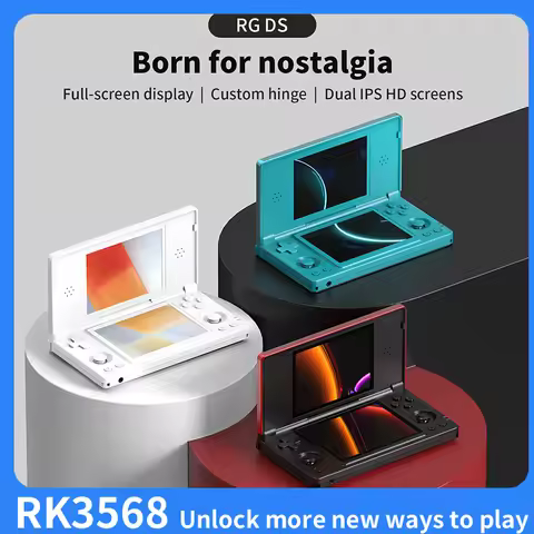 RG DS Handheld Game Console 4" IPS Dual Screen 2025 new model, Android 14, comes with gifts, portabl