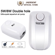 JAERSENT Ultra Silent Oxygen Pump - Adjustable Airflow & Waterproof Design 5W/8W Home small oxygen p
