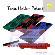［Free Bag］Casino Poker Table Top Mat Texas Holdem Mat Layout High Quality Non-Slip Rubber Base Porta