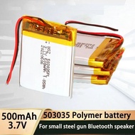 503035 Polymer Battery 3.7V 500mAh Lithium 3Volt Li Po Ion Lipo Rechargeable Batteries for Dvd GPS N
