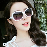 ☊Cermin mata fesyen bingkai bulat bintang wanita bulat cermin mata hitam terpolarisasi versi Korea cermin mata hitam muk