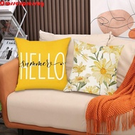 VORTEX Flower Printing Cushion Cover, 45x45cm INS Style Throw Pillowcase, Home Decor Square Daisy Li