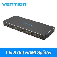 Vention HDMI Splitter 1 in 8 out 4k 1x8 splitter HDMI Switch Adapter With Power Supply spliter for TV PS3/4 Laptop HDMI switcher