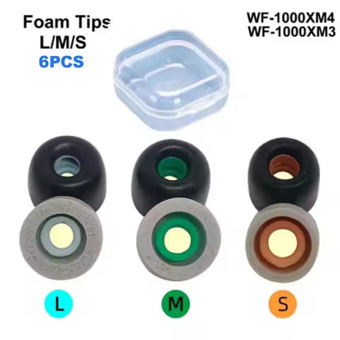 Memory Foam Ear Tips For Sony WF-1000XM4 WF-1000XM3 Eartips Cushion Earbuds Earplugs Earphone Access