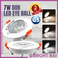 7W 36° Angle LED Eye Ball Downlight Retrofit Spotlight Thin Ceiling Light 3 Colors LED Lamp Lighting Gimbal Eyeball