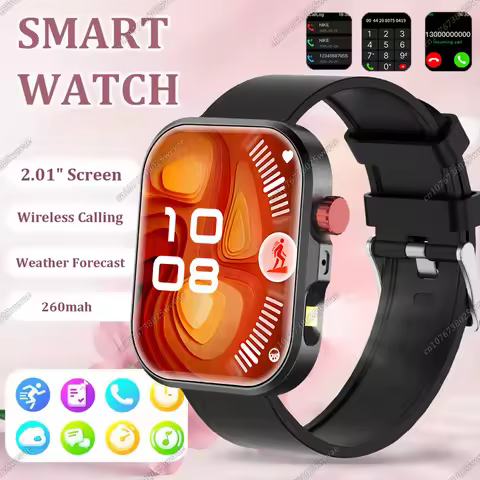 Full Touch Screen Smart Watch for Men Women Gift Sports Fitness Watch Bluetooth Call Digital Flashli