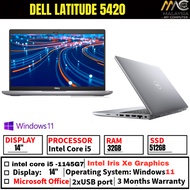 DELL LATITUDE 5420 INTEL CORE i5 11th GEN 14" FHD - 32GB RAM - 1TB SSD - WIN 11 - 1 YEAR WARRANTY