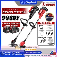 Mesin Rumput Bateri998VF Lawn Mower Rechargeable Grass Cutter Cordless Grass Trimmer Electric Pemoto