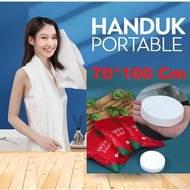 UNIQUE PROTABLE TRAVELING Towel Compressed Micro Fiber Towel PRESS Towel