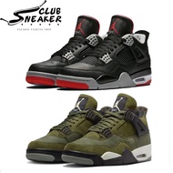 Air A/J 4 Bred Reimagined Black Red FV5029-006 Army Green