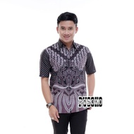 XXXL Hem batik jumbo Hem batik kantor Hem batik kondangan Hem kombinasi lengan pendek Hem batik komb